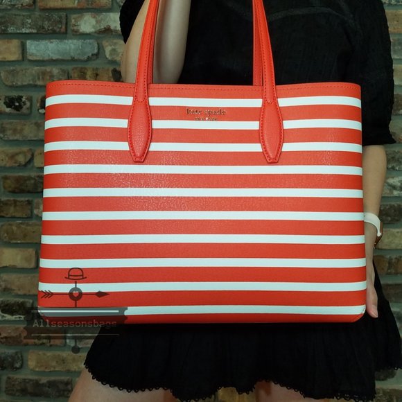 AUTHENTIC AND NEW  Kate Spade ALL DAY Sailing Tote Tamarillo Multi - Picture 3 of 9